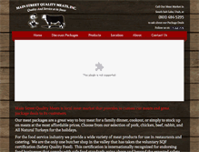 Tablet Screenshot of mainstreetqualitymeats.com